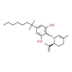 ChemSpider 2D Image | (-)-5'-Dimethylheptyl-cannabidiol | C25H38O2