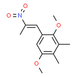 ChemSpider 2D Image | 1,4-Dimethoxy-2,3-dimethyl-5-[(1E)-2-nitro-1-propen-1-yl]benzene | C13H17NO4
