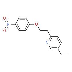 ChemSpider 2D Image | 5-Ethyl-2-[2-(4-nitrophenoxy)ethyl]pyridine | C15H16N2O3