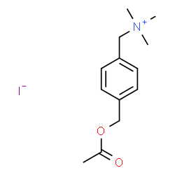 ChemSpider 2D Image | [4-(Acetoxymethyl)phenyl]-N,N,N-trimethylmethanaminium iodide | C13H20INO2