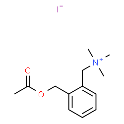ChemSpider 2D Image | [2-(Acetoxymethyl)phenyl]-N,N,N-trimethylmethanaminium iodide | C13H20INO2