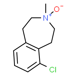 ChemSpider 2D Image | 6-Chloro-3-methyl-2,3,4,5-tetrahydro-1H-3-benzazepine 3-oxide | C11H14ClNO
