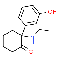ChemSpider 2D Image | 2-(Ethylamino)-2-(3-hydroxyphenyl)cyclohexanone | C14H19NO2