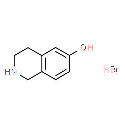 ChemSpider 2D Image | 1,2,3,4-tetrahydroisoquinolin-6-ol hydrobromide | C9H12BrNO