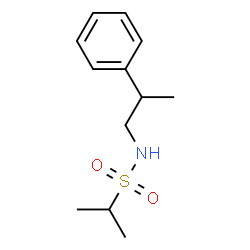 ChemSpider 2D Image | N-(2-Phenylpropyl)-2-propanesulfonamide | C12H19NO2S