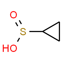 ChemSpider 2D Image | Cyclopropanesulfinic acid | C3H6O2S