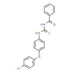 ChemSpider 2D Image | N-{[4-(4-Chlorophenoxy)phenyl]carbamothioyl}benzamide | C20H15ClN2O2S