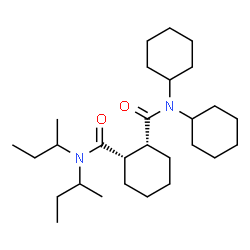 ChemSpider 2D Image | (1S,2R)-N,N-Di-sec-butyl-N',N'-dicyclohexyl-1,2-cyclohexanedicarboxamide | C28H50N2O2