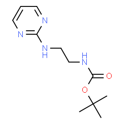 ChemSpider 2D Image | tert-Butyl (2-(pyrimidin-2-ylamino)ethyl)carbamate | C11H18N4O2