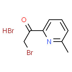 ChemSpider 2D Image | 2-Bromo-1-(6-methyl-2-pyridinyl)ethanone hydrobromide (1:1) | C8H9Br2NO