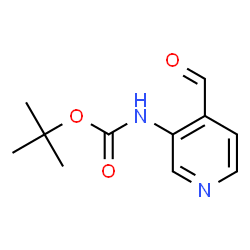 ChemSpider 2D Image | tert-Butyl 4-formyl-3-pyridinylcarbamate | C11H14N2O3
