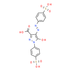 ChemSpider 2D Image | FD&C YELLOW NO. 5 FREE ACID | C16H12N4O9S2