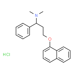 ChemSpider 2D Image | Dapoxetine hydrochloride | C21H24ClNO