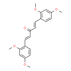 ChemSpider 2D Image | (1E,4E)-1,5-Bis(2,4-dimethoxyphenyl)-1,4-pentadien-3-one | C21H22O5