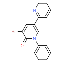 ChemSpider 2D Image | 5'-Bromo-1'-phenyl-2,3'-bipyridin-6'(1'H)-one | C16H11BrN2O