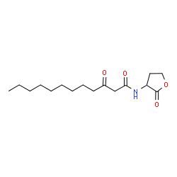 ChemSpider 2D Image | N-(3-Oxododecanoyl)homoserine lactone | C16H27NO4