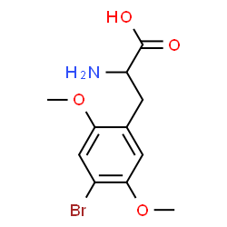ChemSpider 2D Image | 4-Bromo-2,5-dimethoxyphenylalanine | C11H14BrNO4