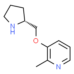 ChemSpider 2D Image | (R)-2-Methyl-3-(2-pyrrolidinylmethoxy)pyridine | C11H16N2O