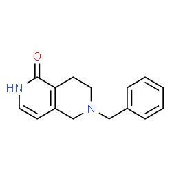 ChemSpider 2D Image | 6-benzyl-1,2,5,6,7,8-hexahydro-2,6-naphthyridin-1-one | C15H16N2O