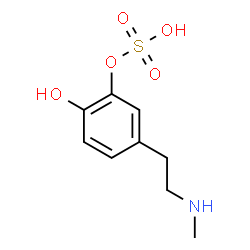 ChemSpider 2D Image | 2-Hydroxy-5-[2-(methylamino)ethyl]phenyl hydrogen sulfate | C9H13NO5S