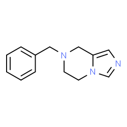 ChemSpider 2D Image | 7-Benzyl-5,6,7,8-tetrahydroimidazo[1,5-a]pyrazine | C13H15N3
