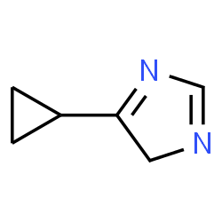 ChemSpider 2D Image | 5-cyclopropyl-1,4-dihydroimidazole | C6H9N2