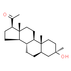 ChemSpider 2D Image | (3alpha,5beta,8alpha,9beta,10alpha,13alpha,14beta,17alpha)-3-Hydroxy-3-methylpregnan-20-one | C22H36O2