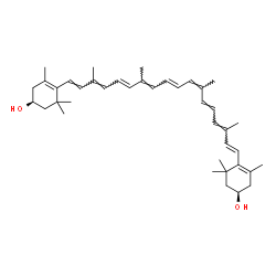 ChemSpider 2D Image | (3R,3'S,13cis)-beta,beta-Carotene-3,3'-diol | C40H56O2