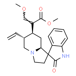 ChemSpider 2D Image | Methyl (16Z,20alpha)-17-methoxy-2-oxocorynoxa-16,18-dien-16-carboxylate | C22H26N2O4