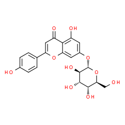 ChemSpider 2D Image | 5-Hydroxy-2-(4-hydroxyphenyl)-4-oxo-4H-chromen-7-yl alpha-L-altropyranoside | C21H20O10