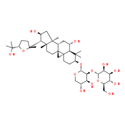 ChemSpider 2D Image | (3beta,6alpha,9beta,10alpha,16beta,17alpha,20R,24S)-6,16,25-Trihydroxy-20,24-epoxy-9,19-cyclolanostan-3-yl 2-O-alpha-D-mannopyranosyl-alpha-D-lyxopyranoside | C41H68O14