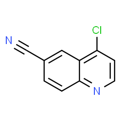 ChemSpider 2D Image | 4-Chloro-6-quinolinecarbonitrile | C10H5ClN2