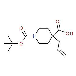 ChemSpider 2D Image | 1-Boc-4-allyl-4-piperidinecarboxylic Acid | C14H23NO4