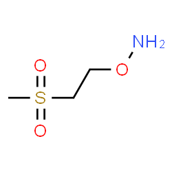 ChemSpider 2D Image | 1-(Aminooxy)-2-(methylsulfonyl)ethane | C3H9NO3S