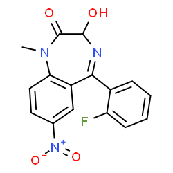 ChemSpider 2D Image | 3-Hydroxyflunitrazepam | C16H12FN3O4