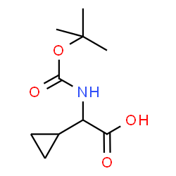 ChemSpider 2D Image | Boc-L-cyclopropylglycine | C10H17NO4