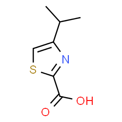 ChemSpider 2D Image | 4-isopropylthiazole-2-carboxylic acid | C7H9NO2S