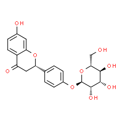 ChemSpider 2D Image | 4-[(2S)-7-Hydroxy-4-oxo-3,4-dihydro-2H-chromen-2-yl]phenyl alpha-D-mannopyranoside | C21H22O9