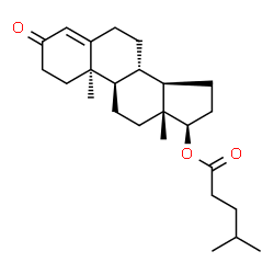 ChemSpider 2D Image | (8alpha,9beta,13alpha,14beta,17alpha)-3-Oxoandrost-4-en-17-yl 4-methylpentanoate | C25H38O3
