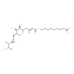 ChemSpider 2D Image | 9-({(2E)-4-[(3R,4R,5S)-3,4-Dihydroxy-5-({(2S,3S)-3-[(2S,3S)-3-hydroxy-2-butanyl]-2-oxiranyl}methyl)tetrahydro-2H-pyran-2-yl]-3-methyl-2-butenoyl}oxy)nonanoic acid (non-preferred name) | C26H44O9