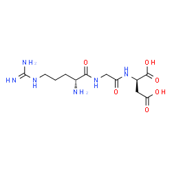 ChemSpider 2D Image | D-Arginylglycyl-D-aspartic acid | C12H22N6O6