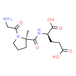 ChemSpider 2D Image | Glycyl-2-methyl-D-prolyl-D-glutamic acid | C13H21N3O6