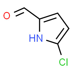 ChemSpider 2D Image | 5-Chloro-1H-pyrrole-2-carbaldehyde | C5H4ClNO