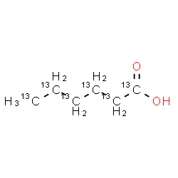 ChemSpider 2D Image | (~13~C_6_)Hexanoic acid | 13C6H12O2