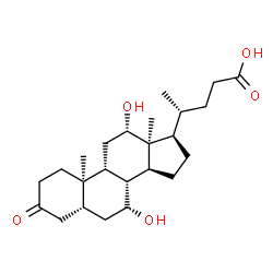 ChemSpider 2D Image | (5beta,9beta,10alpha,12alpha,13alpha)-7,12-Dihydroxy-3-oxocholan-24-oic acid | C24H38O5