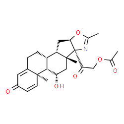ChemSpider 2D Image | 2-[(4aR,4bS,6aR,6bS,9aR,10aS,10bR)-5-Hydroxy-4a,6a,8-trimethyl-2-oxo-2,4a,4b,5,6,6a,9a,10,10a,10b,11,12-dodecahydro-6bH-naphtho[2',1':4,5]indeno[1,2-d][1,3]oxazol-6b-yl]-2-oxoethyl acetate | C25H31NO6