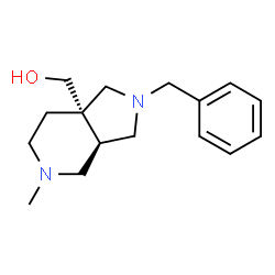 ChemSpider 2D Image | [(3aR,7aS)-2-Benzyl-5-methyloctahydro-7aH-pyrrolo[3,4-c]pyridin-7a-yl]methanol | C16H24N2O
