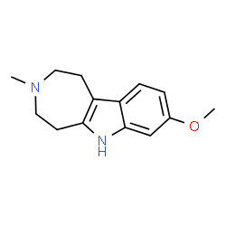 ChemSpider 2D Image | 8-Methoxy-3-methyl-1,2,3,4,5,6-hexahydroazepino[4,5-b]indole | C14H18N2O