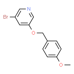 ChemSpider 2D Image | 3-Bromo-5-(4-methoxybenzyloxy)pyridine | C13H12BrNO2