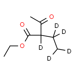 ChemSpider 2D Image | Ethyl 2-[(1,1,2,2-~2~H_4_)ethyl]-3-oxo(2-~2~H)butanoate | C8H9D5O3